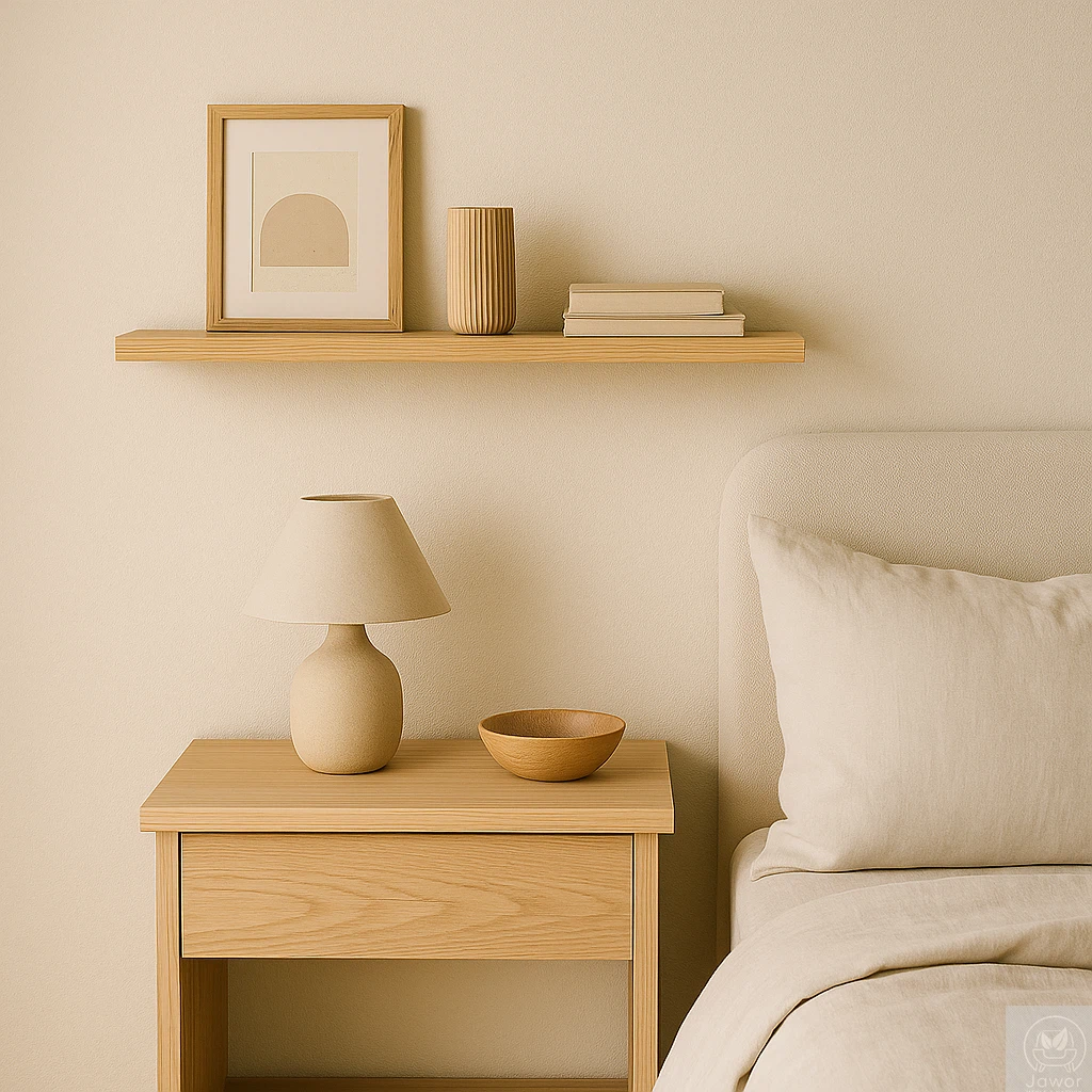 Półki sosnowe wracają do wnętrz – naturalne drewno, które daje lekkość i harmonię