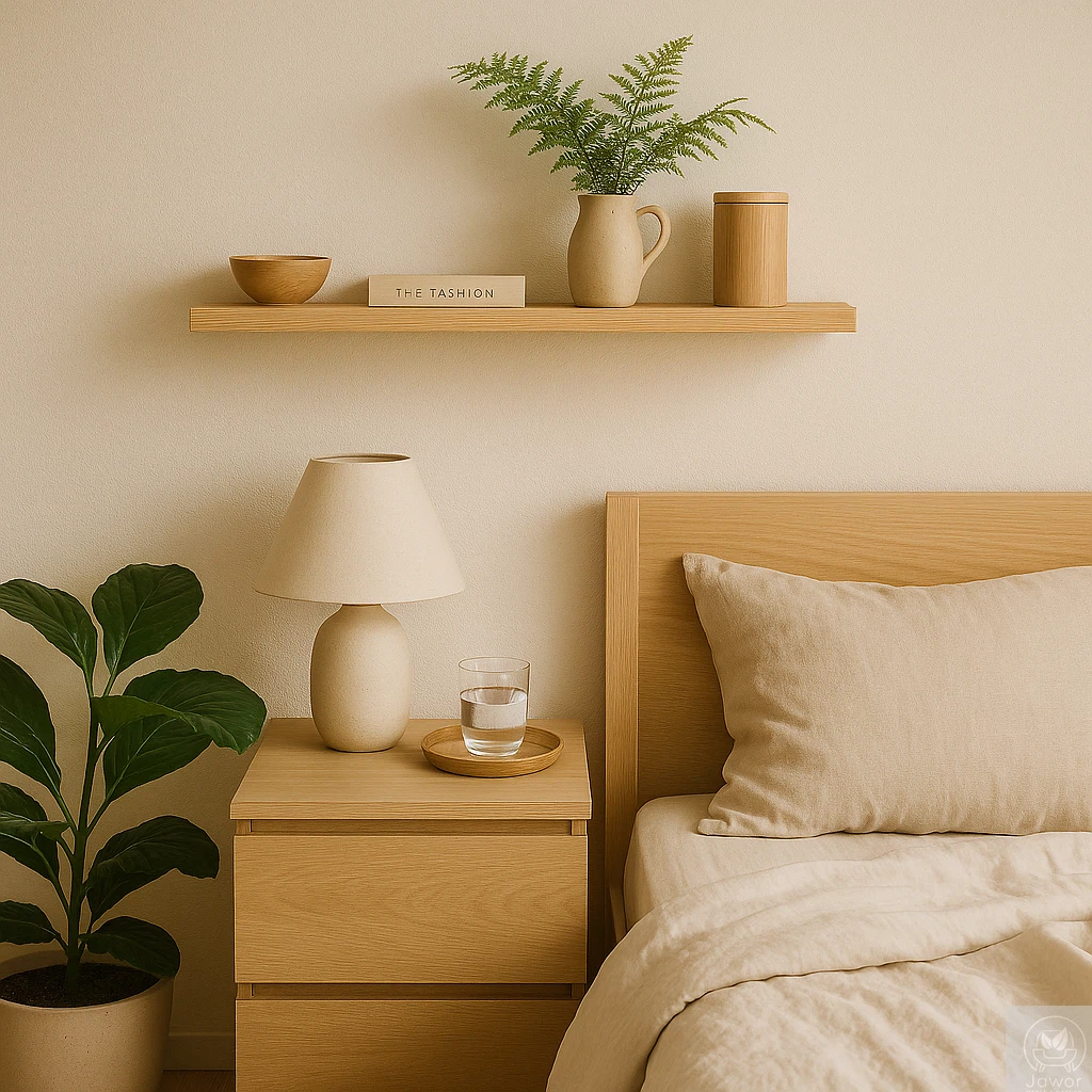 Półki sosnowe do sypialni – harmonia, lekkość i naturalne drewno