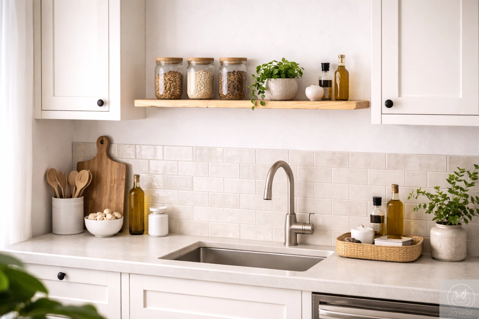 Półki drewniane do kuchni – na przyprawy, ceramikę i codzienny porządek