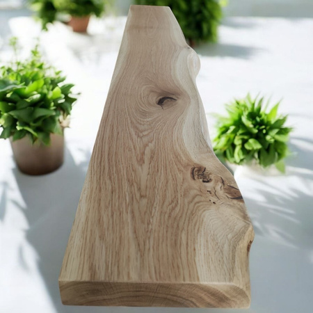 Półka dębowa na ścianę 100 cm – grubość 4 cm, lite drewno