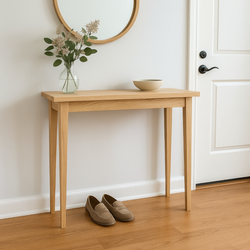 KONSOLA dębowa wąska 90 cm – do przedpokoju, minimalistyczna
