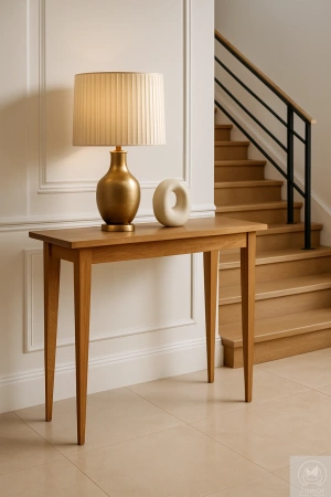 KONSOLA dębowa 80 cm – do przedpokoju, klasyczna