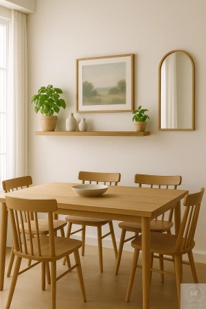 PÓŁKA dębowa na ścianę – prosta i klasyczna, lity dąb, 50–120 cm