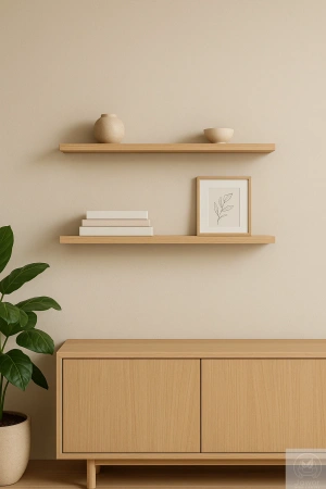 PÓŁKA drewniana z sosny na ścianę – krawędź prosta – olejowana 50–100 cm