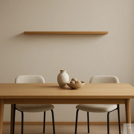 PÓŁKA dębowa na ścianę 10 cm – cienka, minimalistyczna z litego dębu 50–100 cm