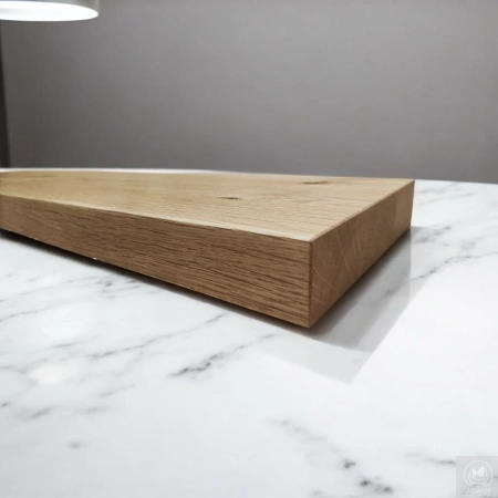 PÓŁKA dębowa 4 cm na ścianę (40–100 cm) – lity dąb