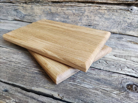 Deska do krojenia dębowa 20x30 cm – dwustronna, olejowana