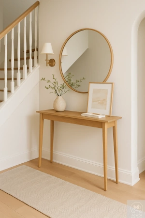 KONSOLA dębowa 80 cm – do przedpokoju, klasyczna