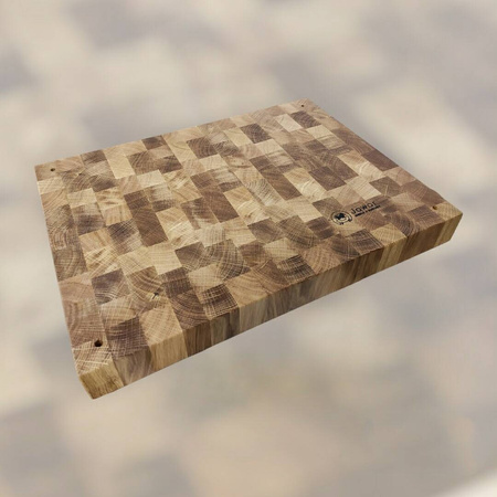 Deska do krojenia dębowa profesjonalna 30 × 40 × 4 cm – gruba i trwała