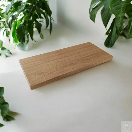 PÓŁKA dębowa na ścianę – prosta i klasyczna, lity dąb, 50–120 cm