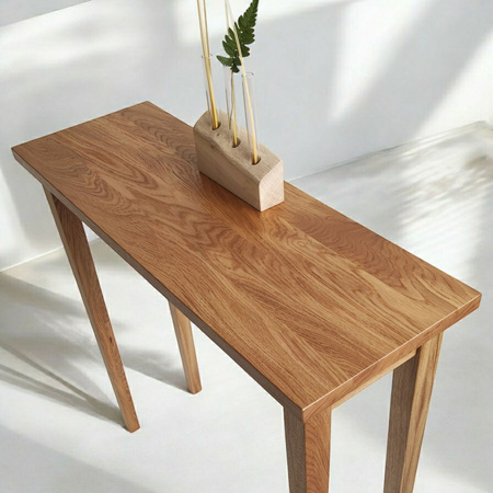 KONSOLA dębowa 80 cm – do przedpokoju, klasyczna