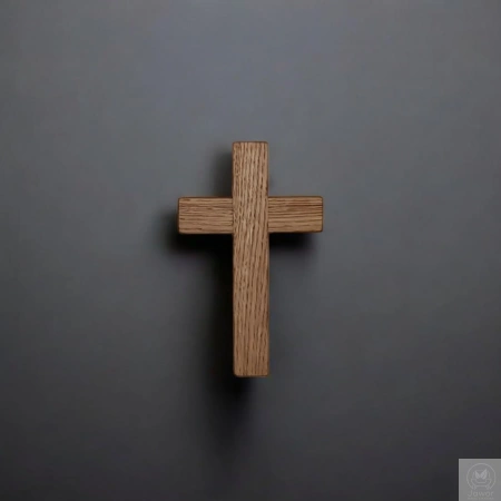 Krzyż dębowy 15 cm – na ścianę, nad drzwi, ręcznie wykonany