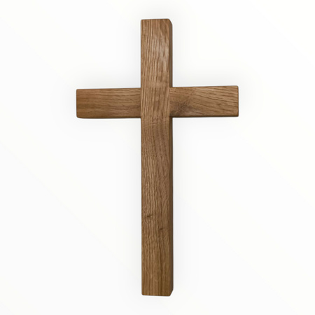 KRZYŻ dębowy 30 cm – klasyczny lub z grawerem