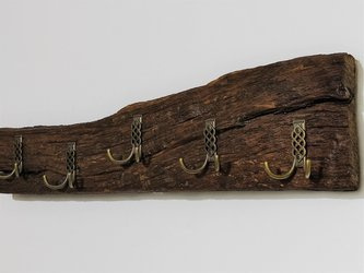 Wieszak ze starego dębu duży