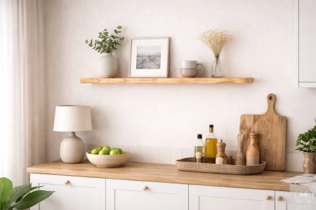 PÓŁKA drewniana na ścianę – z sosny – naturalna krawędź – olejowana 50–100 cm