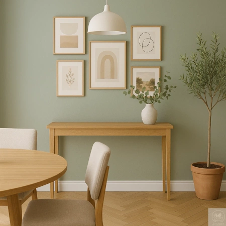 KONSOLA dębowa wąska 100 cm – na wymiar (głębokość do wyboru)