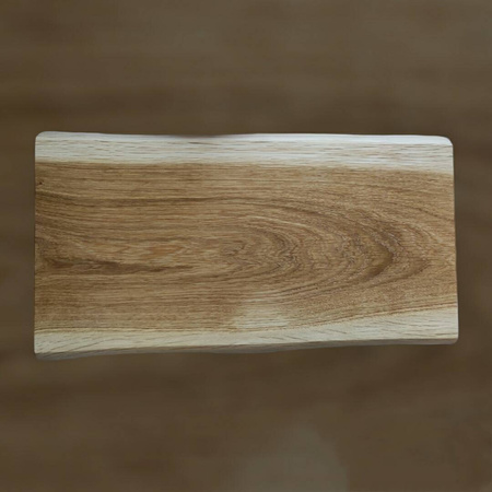 Deska do krojenia dębowa z jednego kawałka drewna 40 x 20-21 cm