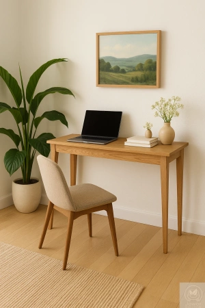 KONSOLA dębowa 80 cm – do przedpokoju, klasyczna