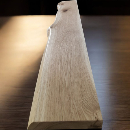 Półka dębowa na ścianę 100 cm – grubość 4 cm, lite drewno