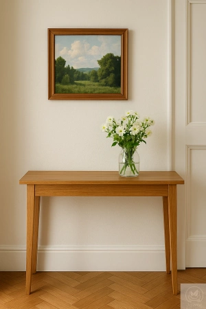 KONSOLA dębowa 80 cm – do przedpokoju, klasyczna