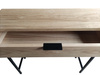 KONSOLA dębowa z szufladą 80 cm – loft, czarny stelaż