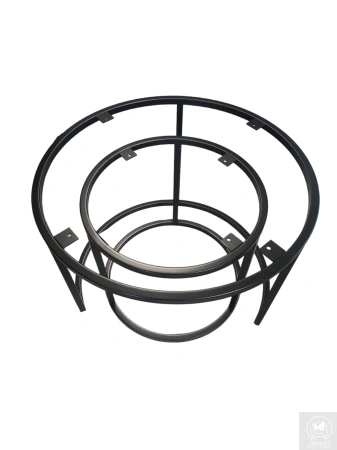 STOLIKI kawowe dębowe okrągłe – zestaw 2w1 na metalowym stelażu