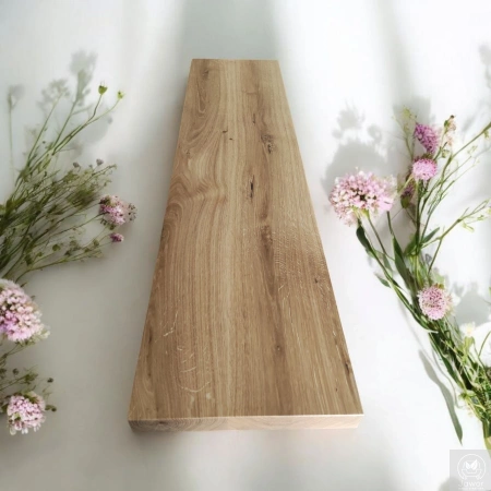 PÓŁKA dębowa 4 cm na ścianę (40–100 cm) – lity dąb