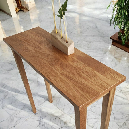 KONSOLA dębowa 80 cm – do przedpokoju, klasyczna