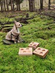 Świecznik średni drewniany Natura-dąb