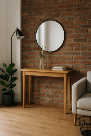 KONSOLA dębowa 80 cm – do przedpokoju, klasyczna