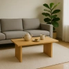 STOLIK kawowy dębowy do salonu – lity dąb, nowoczesny 90×50 cm