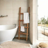 WIESZAK drabina na ręczniki dębowa – do łazienki i sypialni – 160 cm