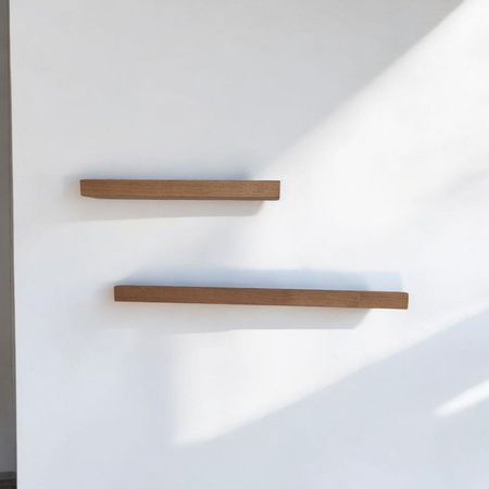 Półki dębowe na zdjęcia i obrazy 40 i 60 cm - komplet