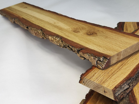 Wieszak dębowy z korą 1