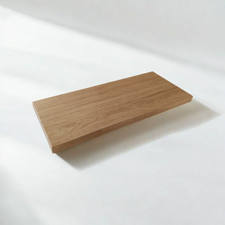 PÓŁKA dębowa na ścianę – prosta i klasyczna, lity dąb, 50–120 cm