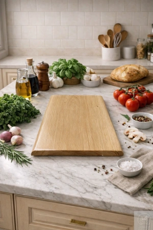DESKA do krojenia dębowa z jednego kawałka drewna – olejowana 19–27 cm