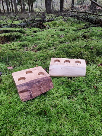 Świecznik drewniany Natura-dąb