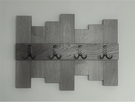 Wieszak ścienny dębowy Modern 1