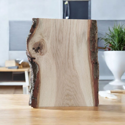 PODOBRAZIE drewniane – z korą, sęk 34×20–21×2,5 cm