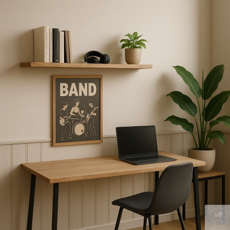 PÓŁKA dębowa na ścianę – prosta i klasyczna, lity dąb, 50–120 cm