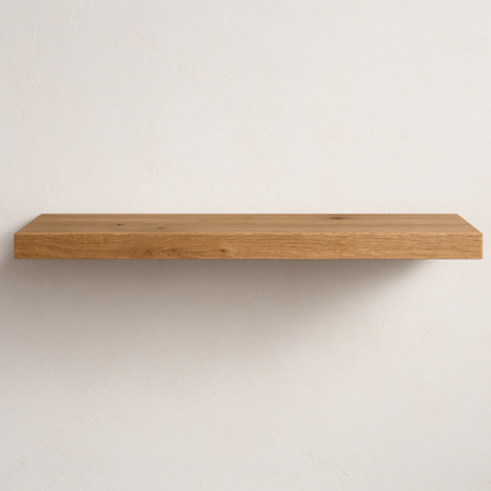 PÓŁKA dębowa 4 cm na ścianę (40–100 cm) – lity dąb