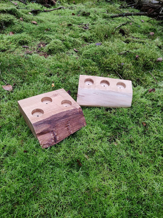 Świecznik drewniany Natura-dąb