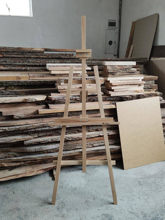 SZTALUGA drewniana malarska – dębowa 164 cm