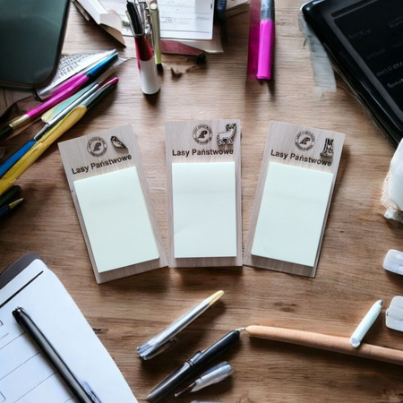 NOTES reklamowy z drewna dębowego – grawer + 3D