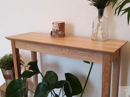 KONSOLA dębowa do przedpokoju – faza 45°