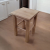 Taboret dębowy klasyczny 31x31x46 cm