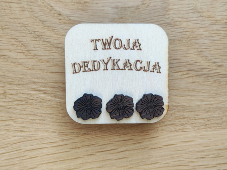 KOLCZYKI kwiaty drewniane – lekkie i naturalne