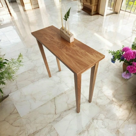 KONSOLA dębowa 80 cm – do przedpokoju, klasyczna