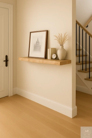 KONSOLA dębowa na ścianę 80-100 cm – wisząca