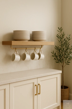 PÓŁKA dębowa 4 cm na ścianę (40–100 cm) – lity dąb